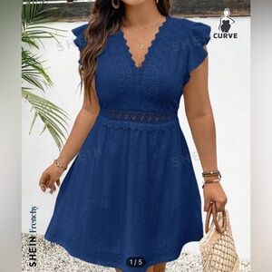 Blue Mini Dress- Shein NWT